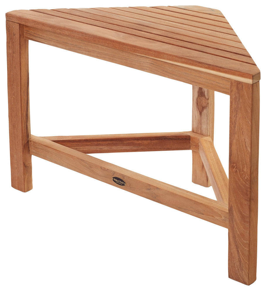 Teak Corner Shower Bench RAY 24" (60 cm)