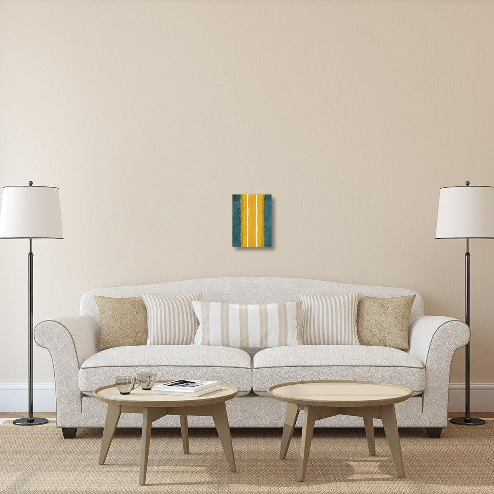 "Green And Yellow Abstract Theme 2" Fine Art Print