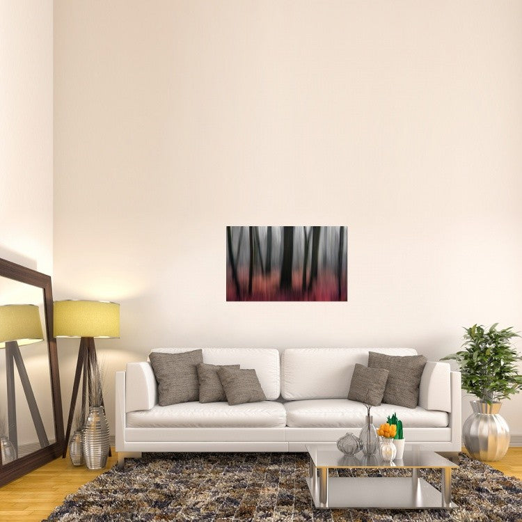 "Red Wood" Stretched Canvas Giclee by Gilbert Claes, 40x25"
