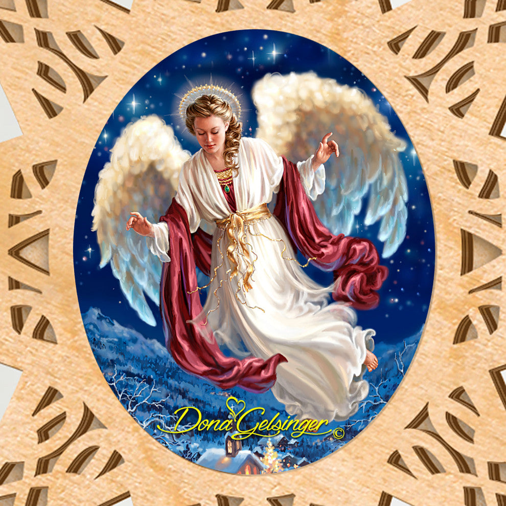 Angel Of Peace Tree Topper by D. Gelsinger