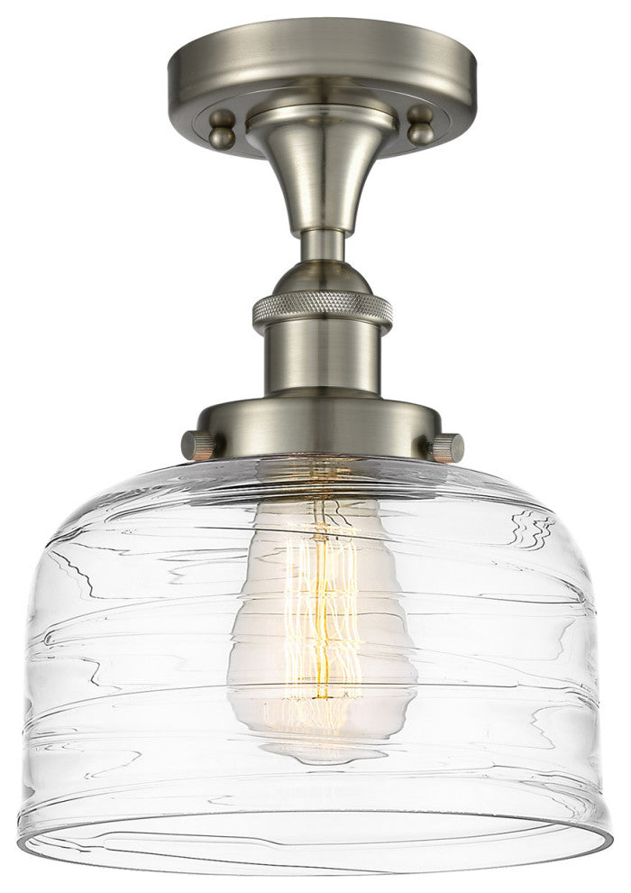 Innovations 916-1C-SN-G713-LED 1-Light Semi-Flush Mount, Brushed Satin Nickel