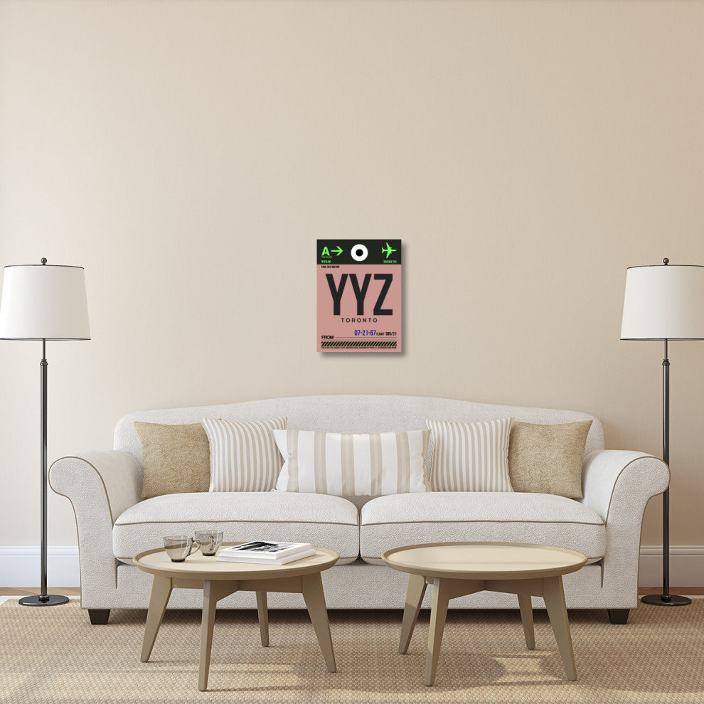 "YYZ Toronto Luggage Tag 2" Fine Art Print