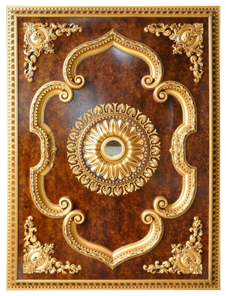 Artistry Lighting, Rectangle 63" x 47" Gold Ceiling Medallion (ART1216-FB-204)