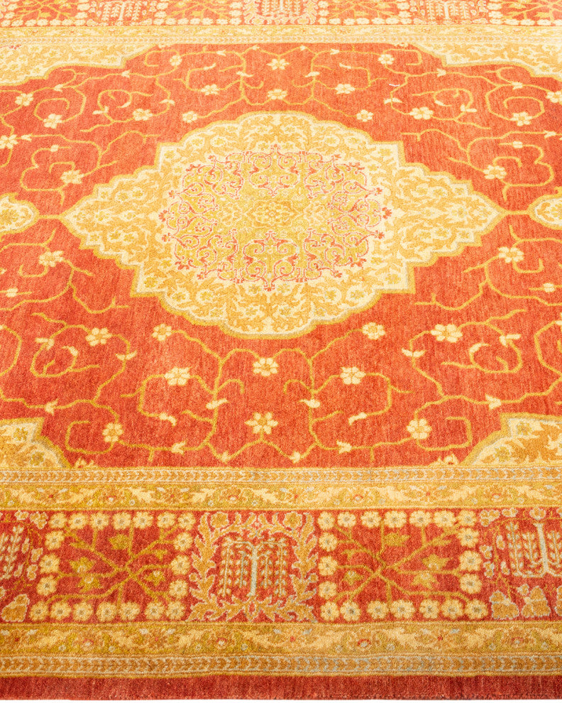Mogul, One-of-a-Kind Hand-Knotted Area Rug  - Orange, 4' 8" x 7' 1"