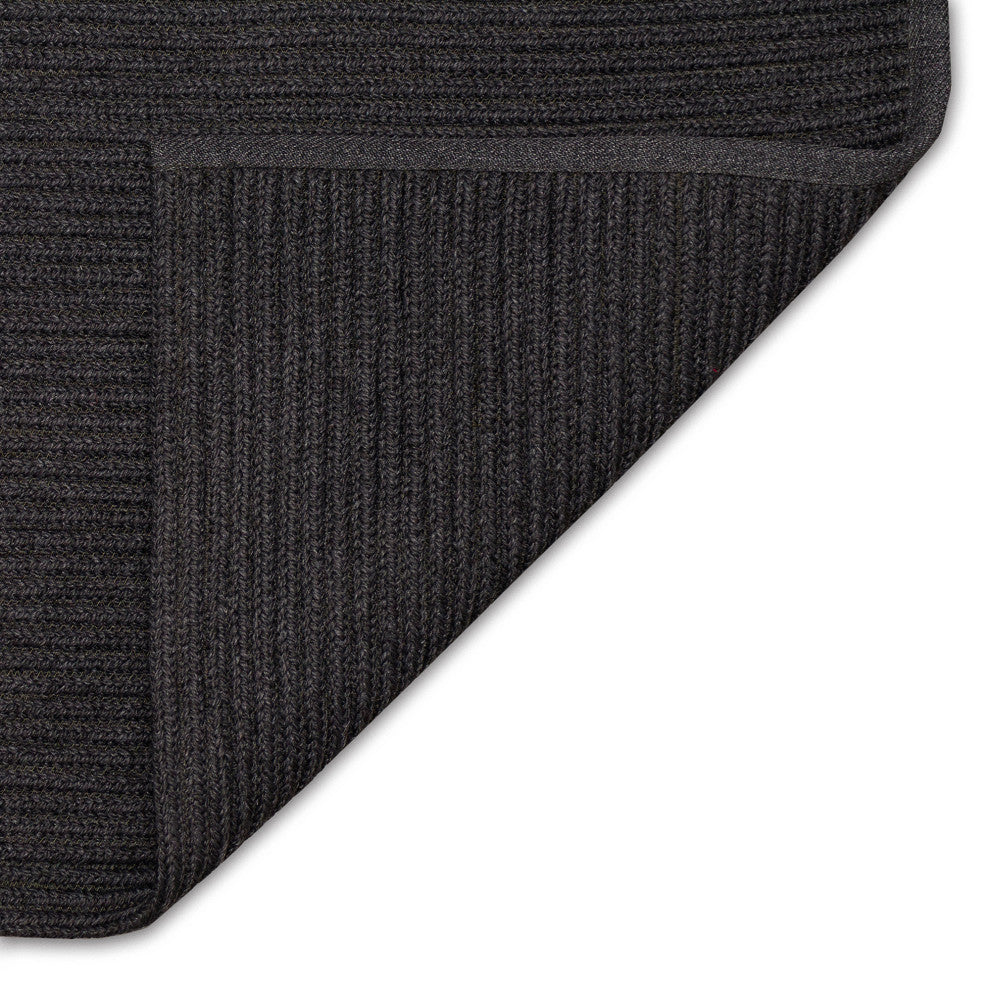 Calais Solid Indoor/Outdoor Rug, Charcoal, 2'x3'