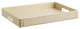 Kraftware Zapa Beige Rectangle Handled Hotel Tray