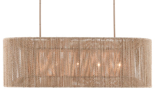 Mereworth Five Light Chandelier, Natural Rope/Beige