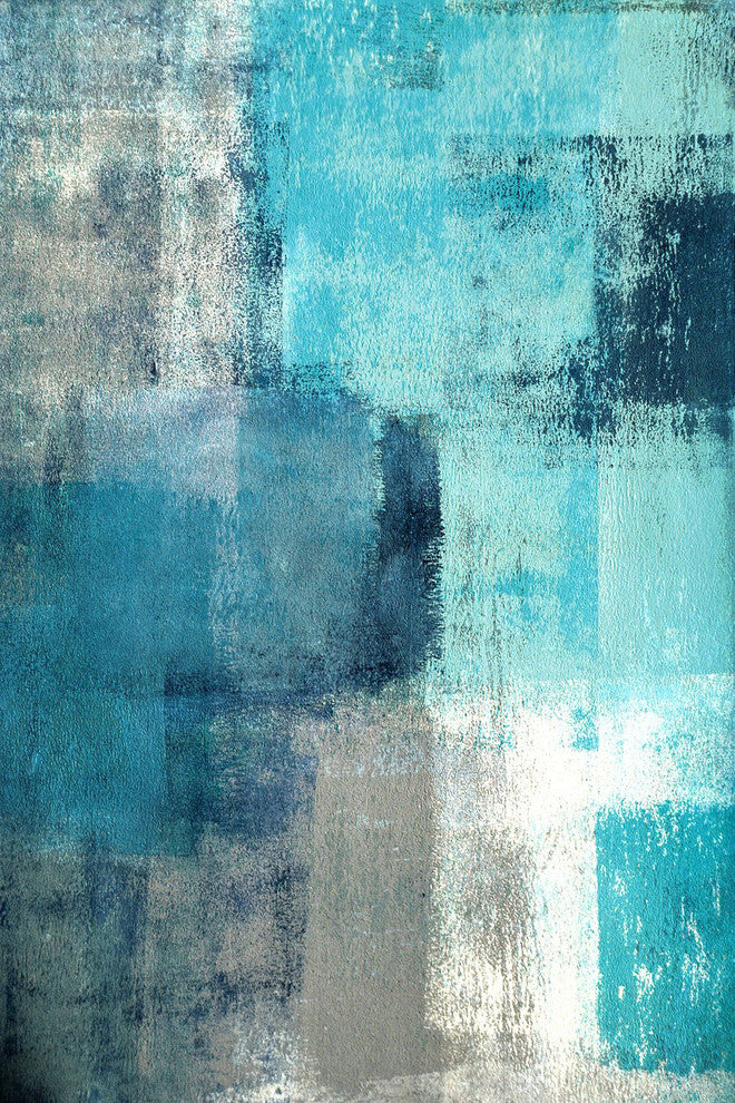 "Meditation in Blue II" Painting Print on Canvas