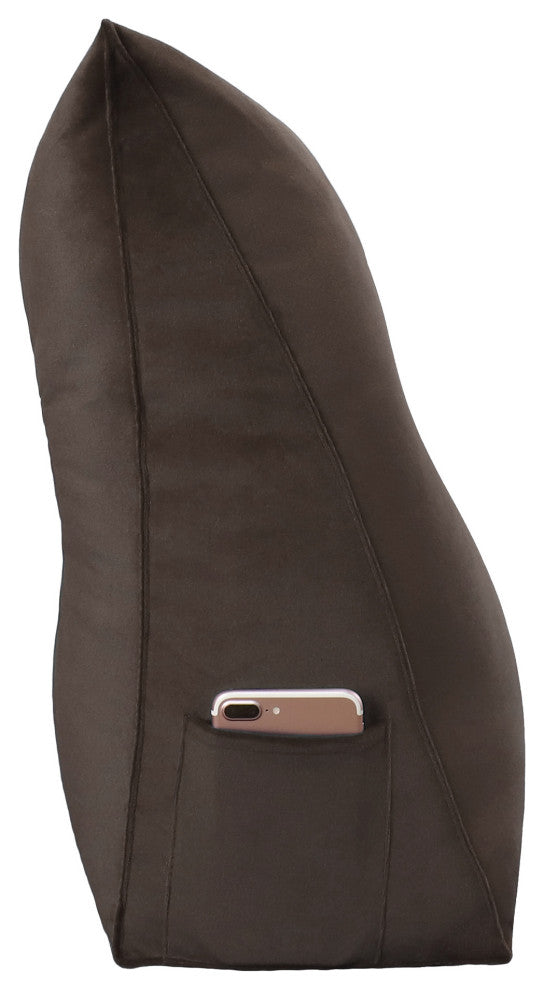 Large Reading Wedge Pillow Headboard, Bed Rest Triangular Bolster Backrest, 54x20x8
