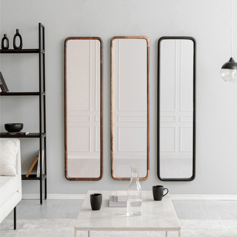 Harriet Accent Mirror, Walnut, 16"x60"