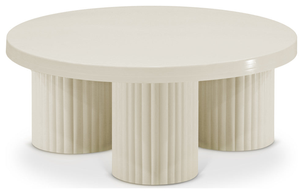 Rhodes Coffee Table / End Table, Cream, Coffee Table