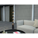 Spiral Floor Lamp, Black and Gold