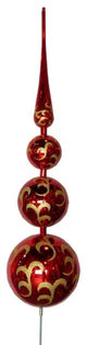 46" Red Tree Topper With Glitter Accents