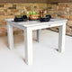 Square Dining Table, White
