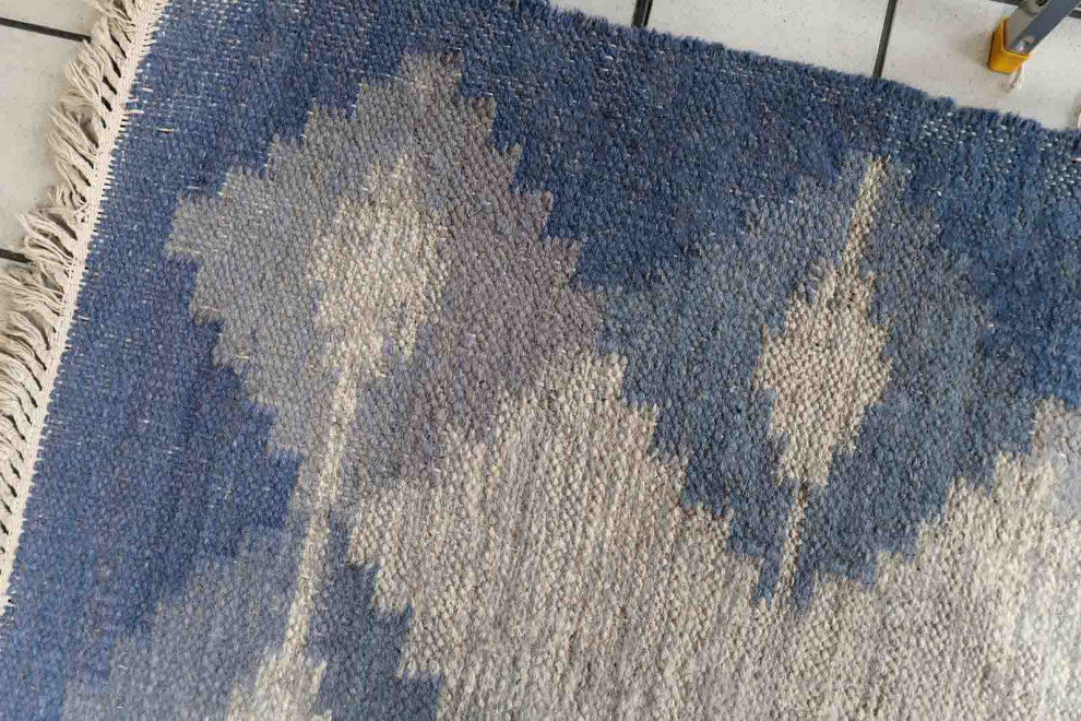 Handmade Vintage Persian Ardabil Kilim 4.7'x6.3', 145cmx193cm, 1970s