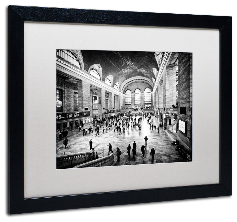 Philippe Hugonnard 'Grand Central Terminal NYC', Black Frame, White Mat, 20x16