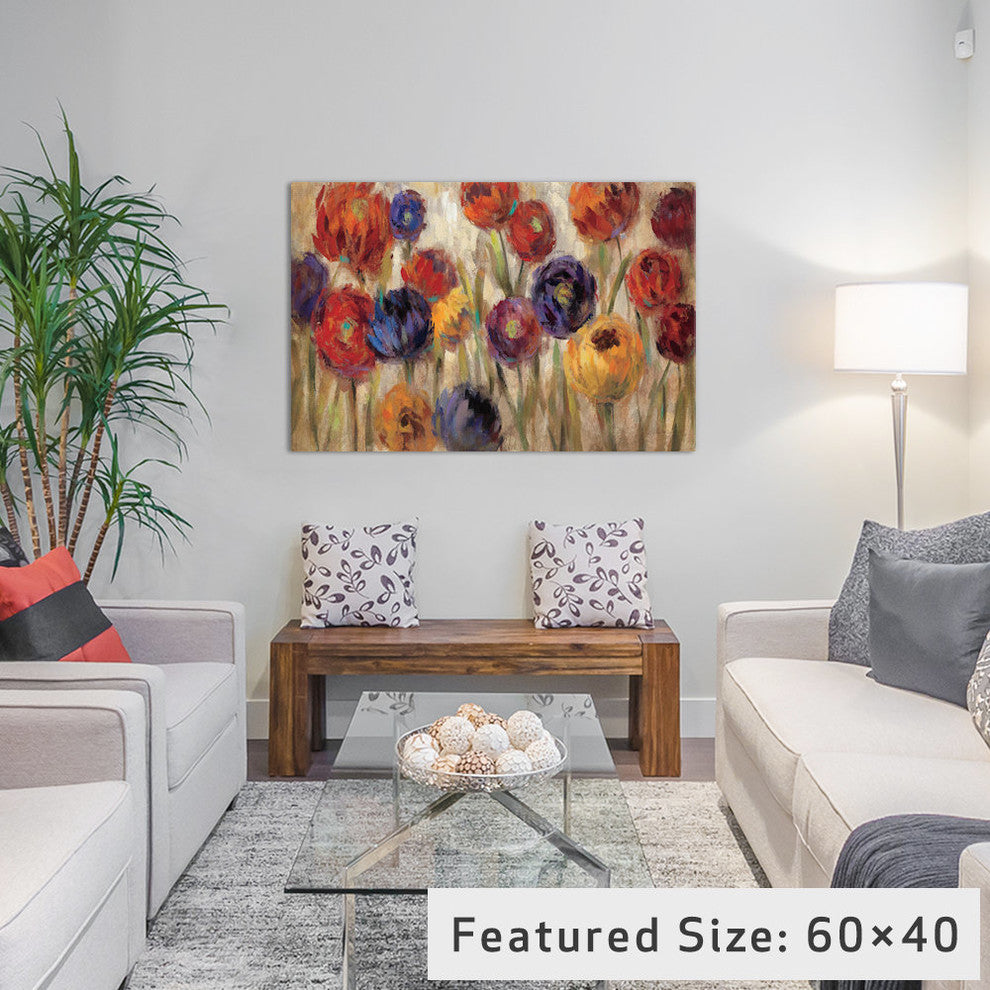 "Asters and Mums Gallery" by Silvia Vassileva, 18x12x1.5"