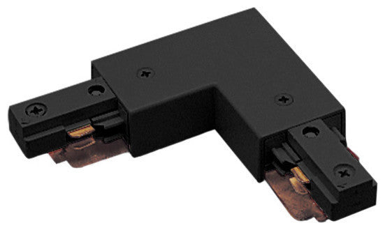 WAC Lighting J2 Track Connectors, Black, Left L Connector