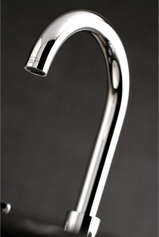 Fauceture Widespread Bathroom Faucet With Brass Pop-Up, Polished Chrome