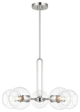 Codyn Five Light Medium Chandelier, Brushed Nickel