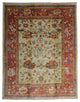 Red Traditional All Over Oushak Area Rug