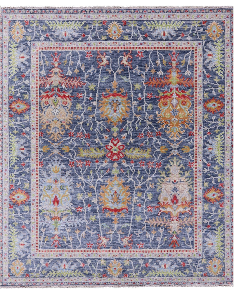 8' 1" X 10' 3" Turkish Oushak Handmade Wool Rug - Q13390