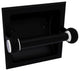Clearview Recessed Toilet Paper Holder with Twisted Accents, Matte Black