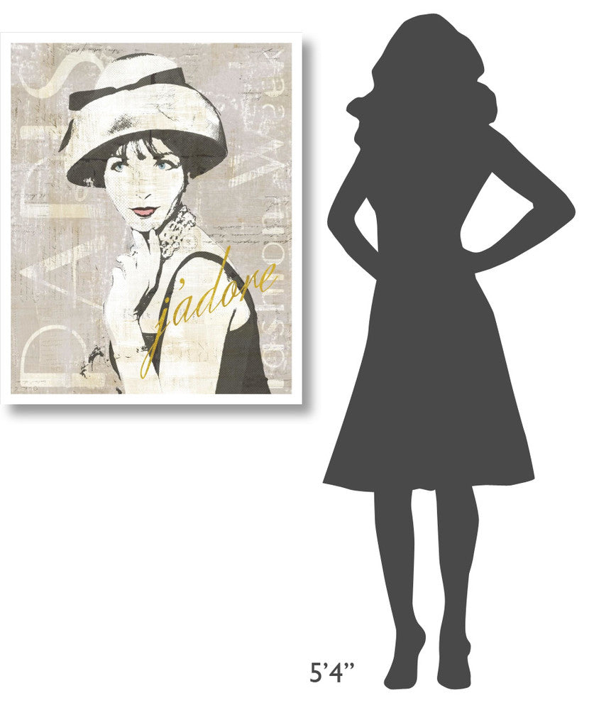 "Fashion Week Paris Halftone I" Digital Paper Print by Sue Schlabach, 30"x37"