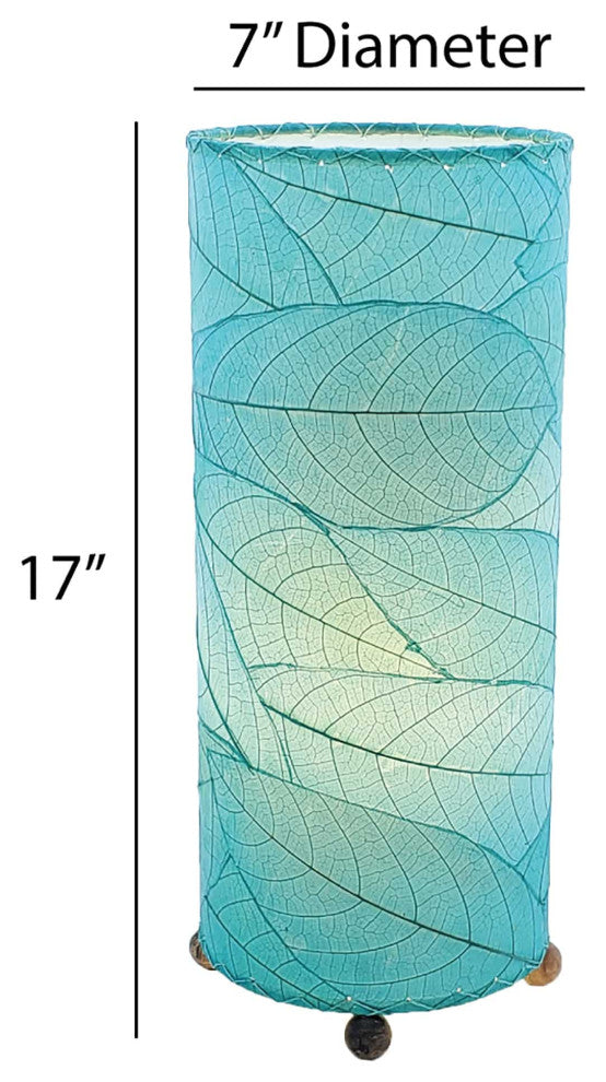 Cocoa Leaf Cylinder Sea Blue