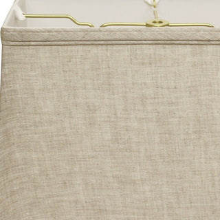 14" Cream Throwback Rectangle Linen Lampshade