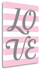 "Love Stripe" By Tamara Robinson, Giclee Print on Gallery Wrap Canvas