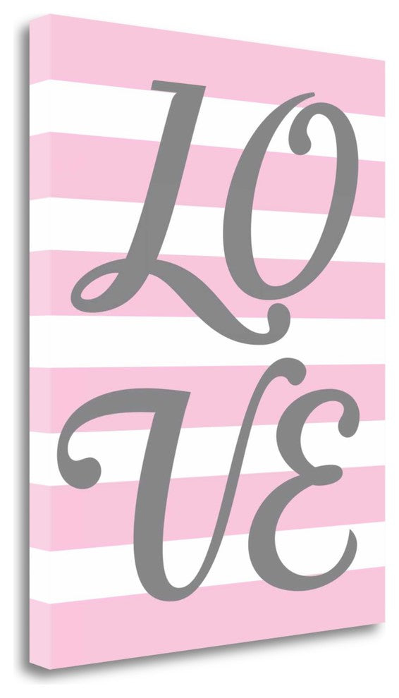 "Love Stripe" By Tamara Robinson, Giclee Print on Gallery Wrap Canvas