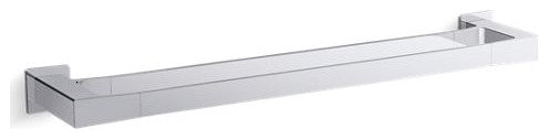 Kohler Honesty 24" Double Towel Bar, Polished Chrome
