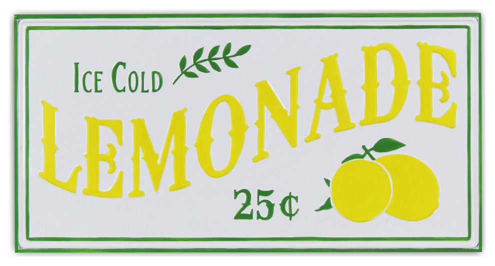 Maison Ice Cold Lemonade Sign - Green