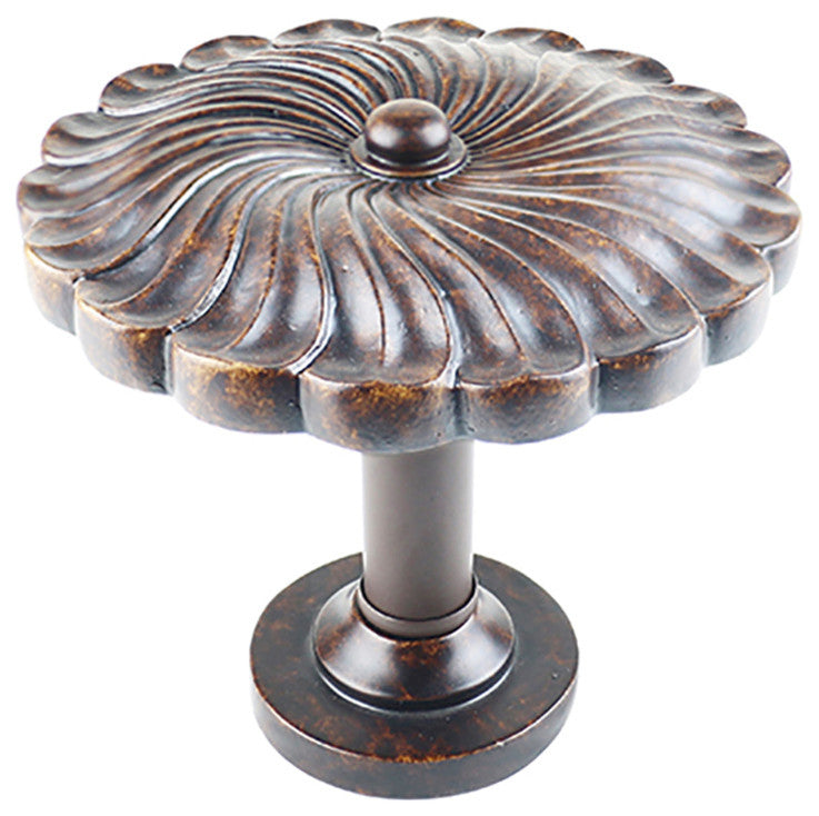 Large Sierra Drapery Medallion Holdback, Mahogany