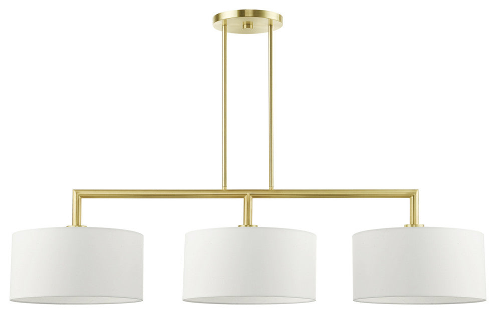Satin Brass Timeless, Transitional, Linear Chandelier
