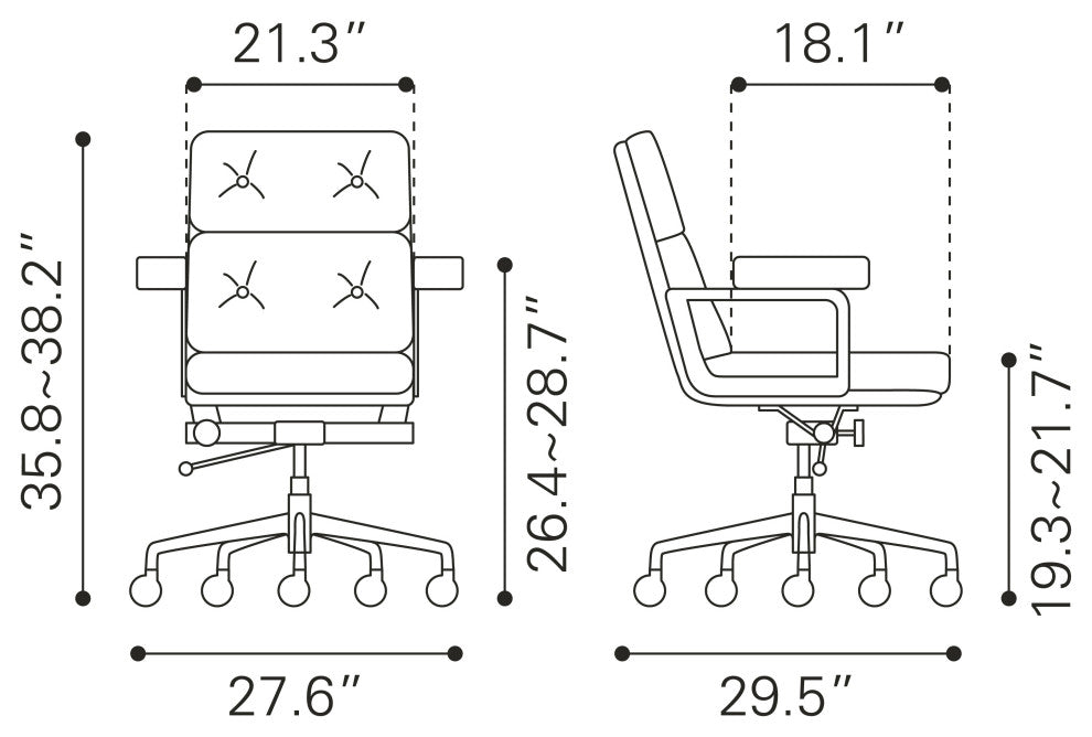 Smiths Office Chair White