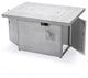 LeisureMod Chelsea Patio Aluminum Propane 44" Fire Pit Table, Weathered Gray