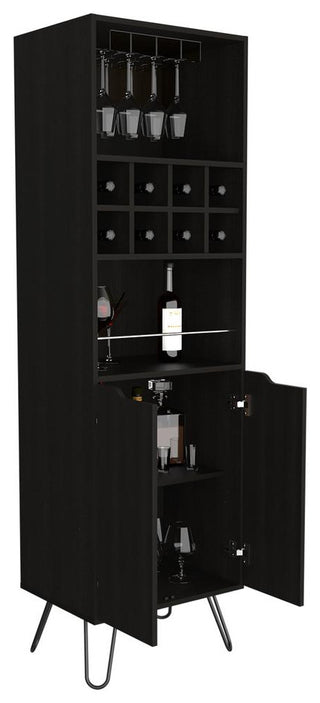 Zamna H Bar Cabinet-Black Wengue