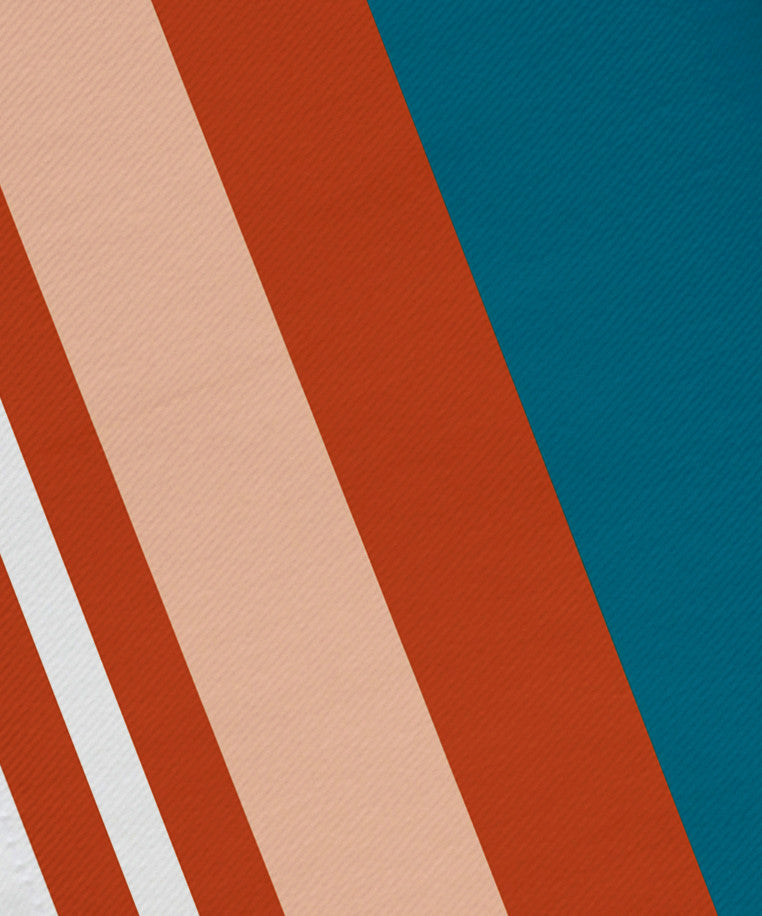 22"x22" Beach Shack, Stripe Print Napkin, Teal, Set of 4