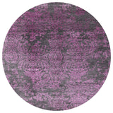 Ahgly Company Indoor Round Mid-Century Modern Area Rugs, 4' Round