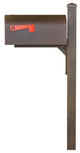 Titan Steel Curbside Mailbox and Wellington Post, Copper