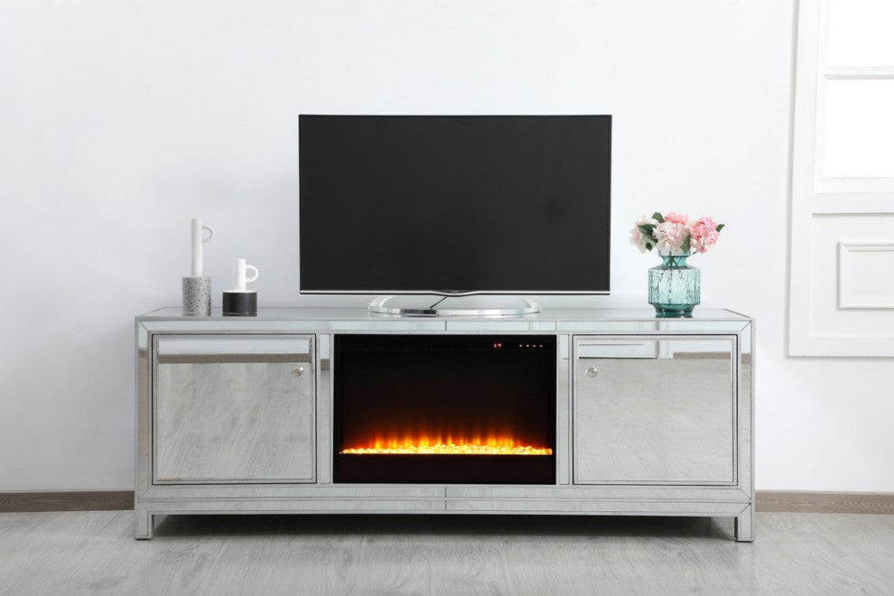 Elegant MF70172S-F2 Reflexion 72" Mirrored Tv Stand
