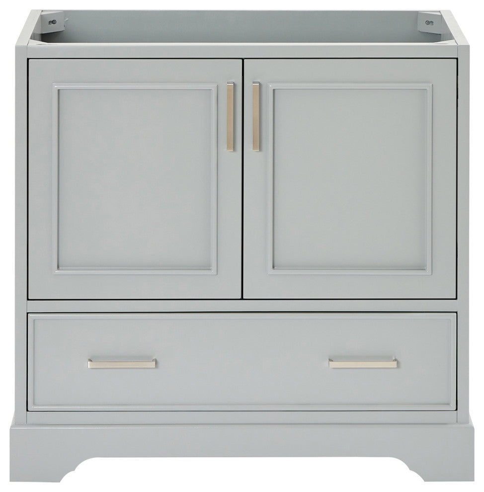 Ariel Stafford 36" Single Sink Bathroom Vanity Base, Gray