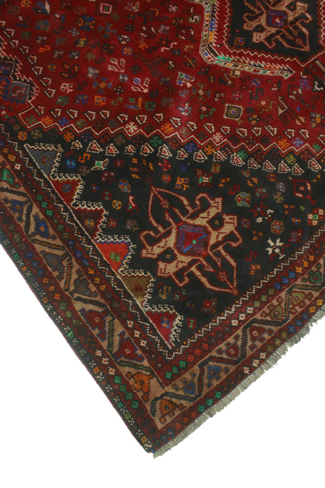 Fine Vintage Distressed P 545 Red Rug