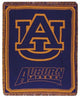 Navy Blue and Orange Auburn University Tigers Afghan Throw Blanket, 48"x60"