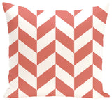 Zigzag Jag Geometric Print Pillow, Seed, 18"x18"