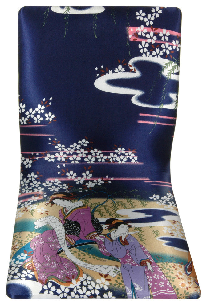 Tatami Meditation Backrest Chair, Indigo Geisha