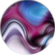 Beautiful Texture Of Blue Purple, Abstract Round Metal Wall Art, 23"