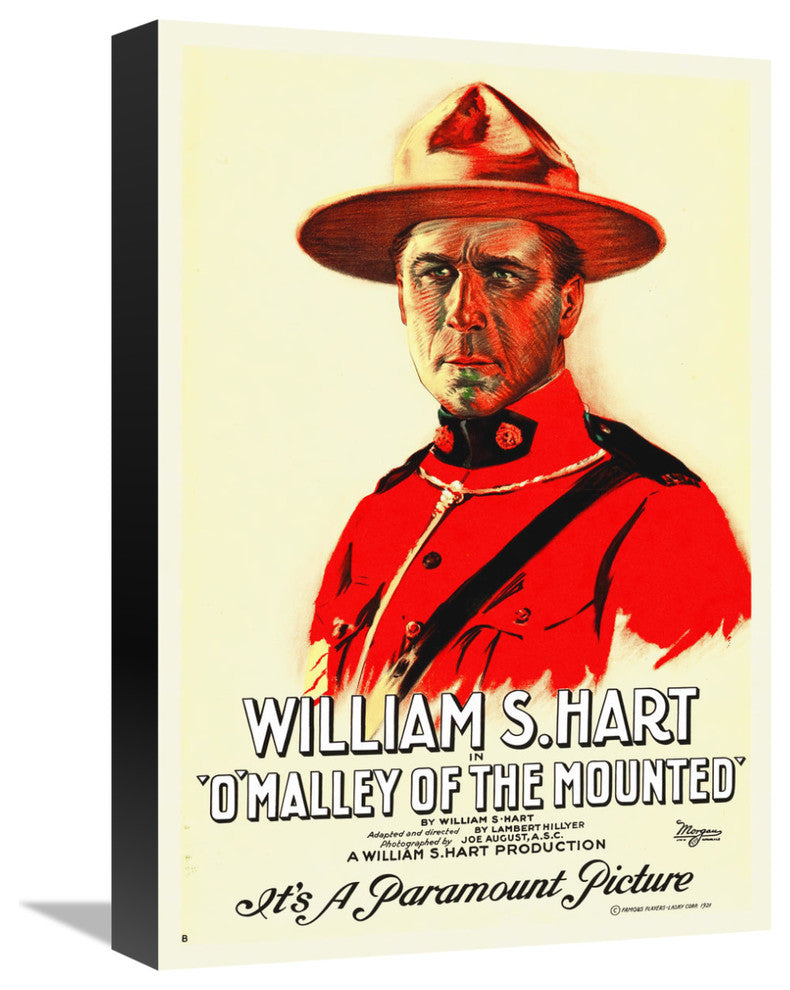 O'Malley Of The Mounted, Paramount,  1921, 12x18
